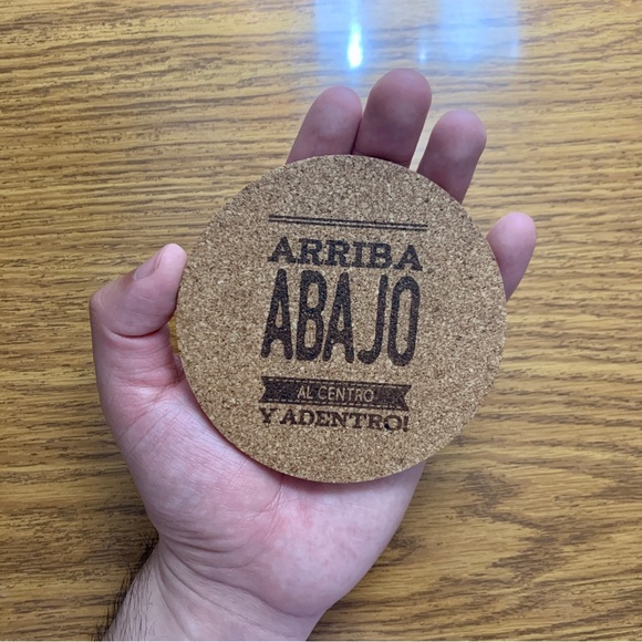 Funny Spanish Alcohol Quote Laser Engraved Cork Coaster - Picture 6 of 6